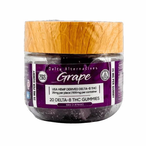 Delta-8 Grape Gummies, Delta Alternatives, Lava Hemp USA | Delta-8 Gummies: Grape