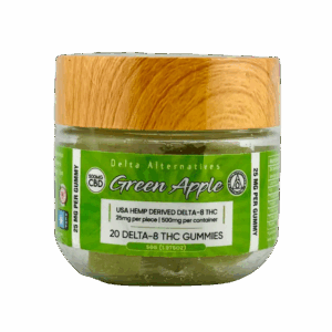 Delta-8 Green Apple Gummies, Delta Alternatives, Lava Hemp USA | Delta-8 Gummies: Green Apple