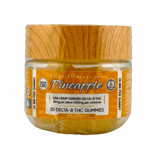 Delta-8 Pineapple Gummies, Delta Alternatives, Lava Hemp USA | Delta-8 Gummies: Pineapple