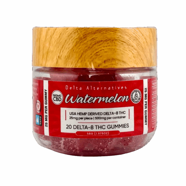Delta-8 Watermelon Gummies, Delta Alternatives, Lava Hemp USA | Delta-8 Gummies: Watermelon