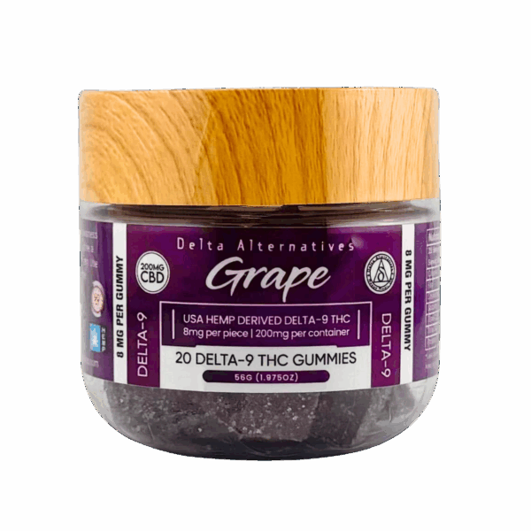 Delta-9 Grape Gummies, Delta Alternatives, Lava Hemp USA