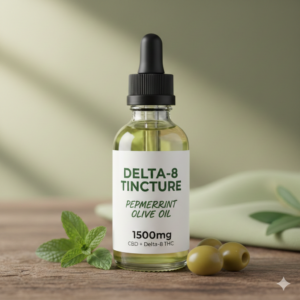 Delta-8 Tincture Peppermint Olive Oil