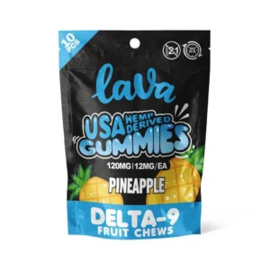 Lava Delta-9 Gummies: Pineapple [120mg]