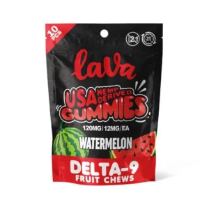 Lava Delta-9 Gummies: Watermelon [120mg]