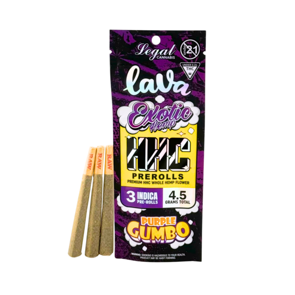 Lava HHC Prerolls Purple Gumbo