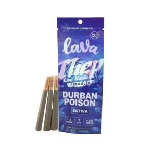 Durban Poison: THCP Live Rosin Pre-Rolls
