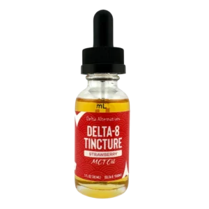 Delta-8 Tincture: Strawberry MCT Oil - 10 Pack