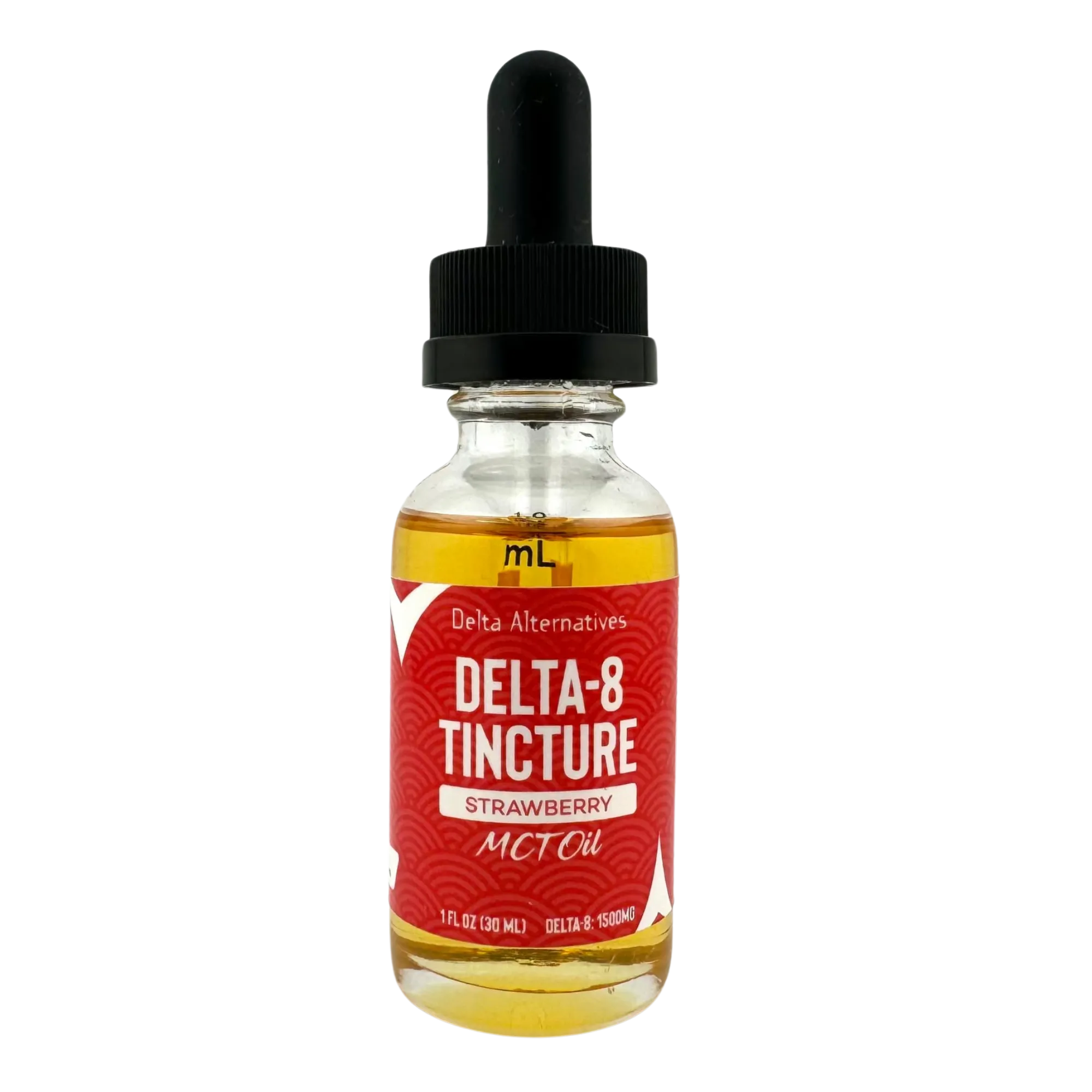 Delta-8 Tincture: Strawberry MCT Oil - 1500mg