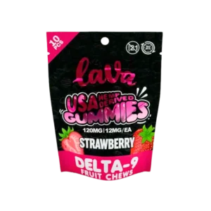 Lava Delta-9 Gummies: Strawberry - 15 Packs