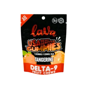 Lava Delta-9 Gummies: Tangerine - 15 Packs